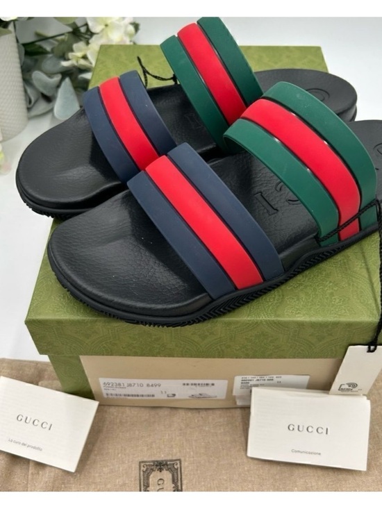Men\'s Gucci, Agrado double strap sandals size 11, made in Italy main image 6